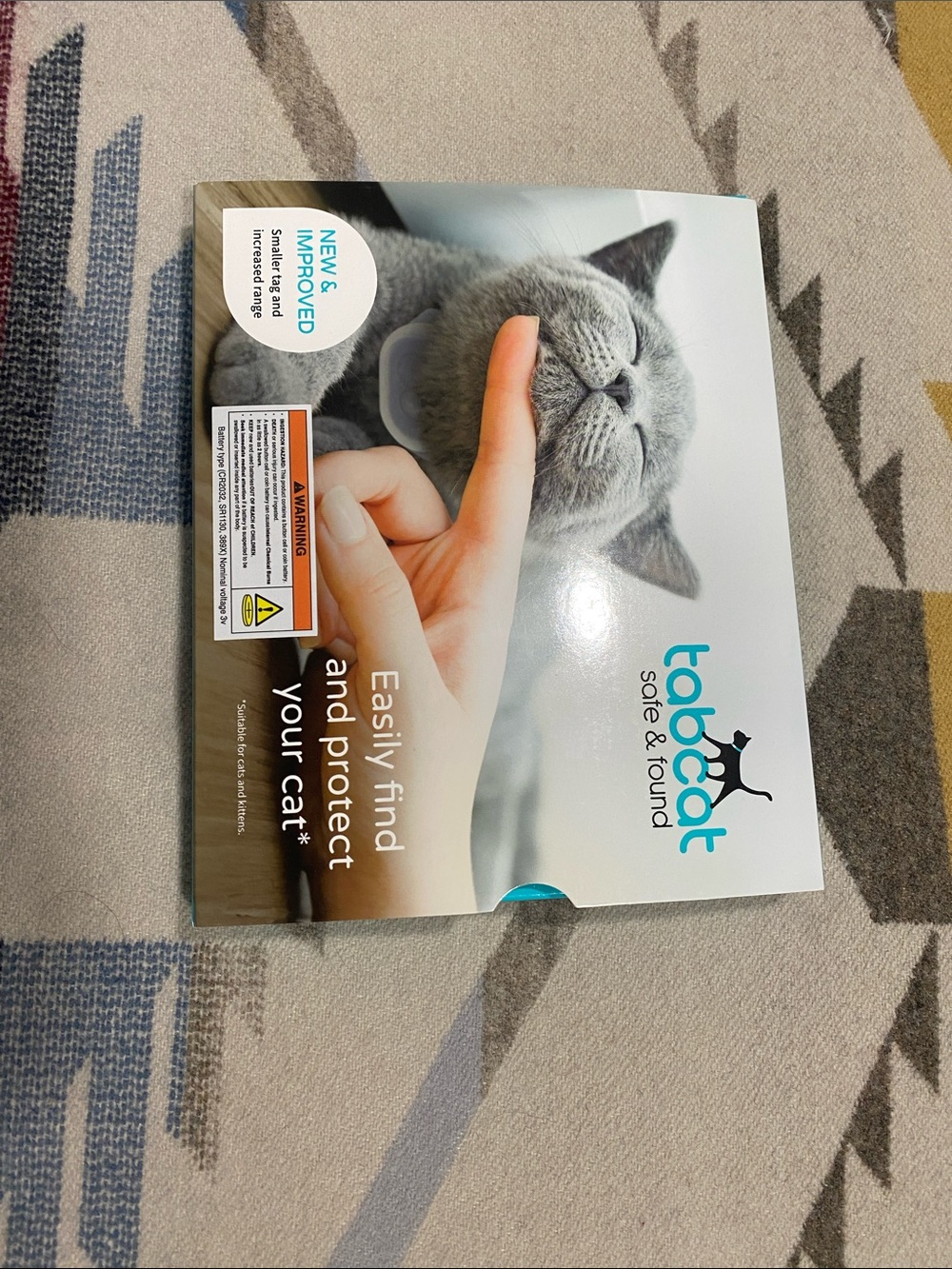 Set of Two Radio Collar Tabcat Safe & Found Cat Tracker smaller than AirTag